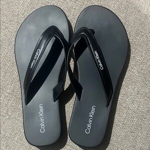 Calvin Klein Charcoal Sandals